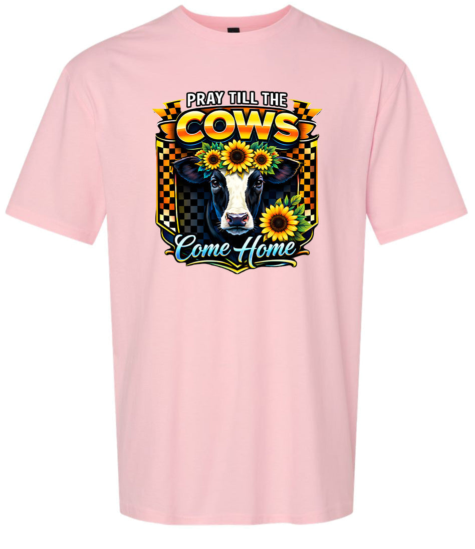 Pray til the Cows Come Home Adult Gildan Soft Shirt