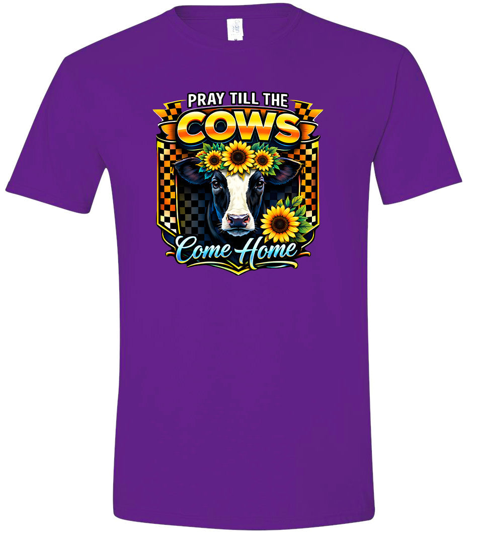 Pray til the Cows Come Home Adult Gildan Soft Shirt