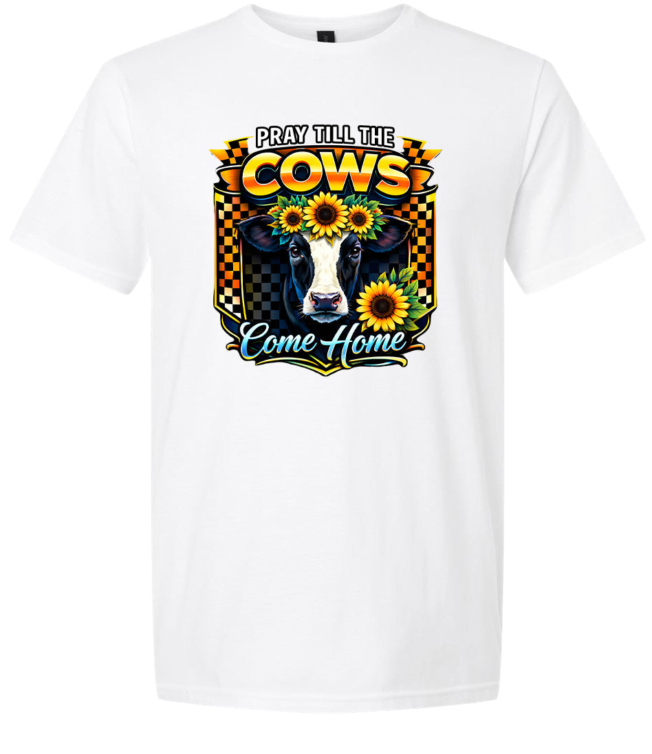 Pray til the Cows Come Home Adult Gildan Soft Shirt