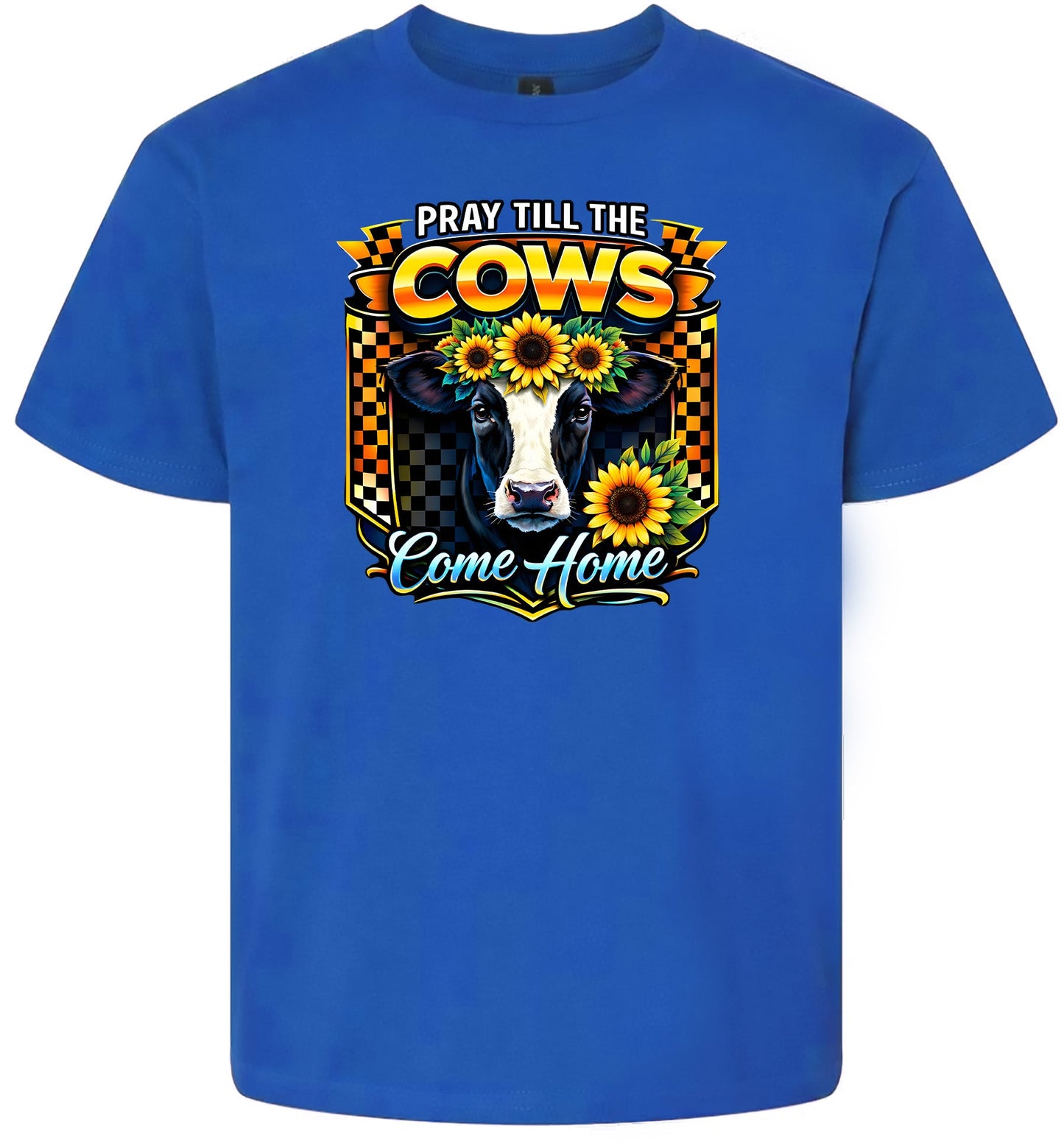Pray til the Cows Come Home Children's Gildan Soft Shirt