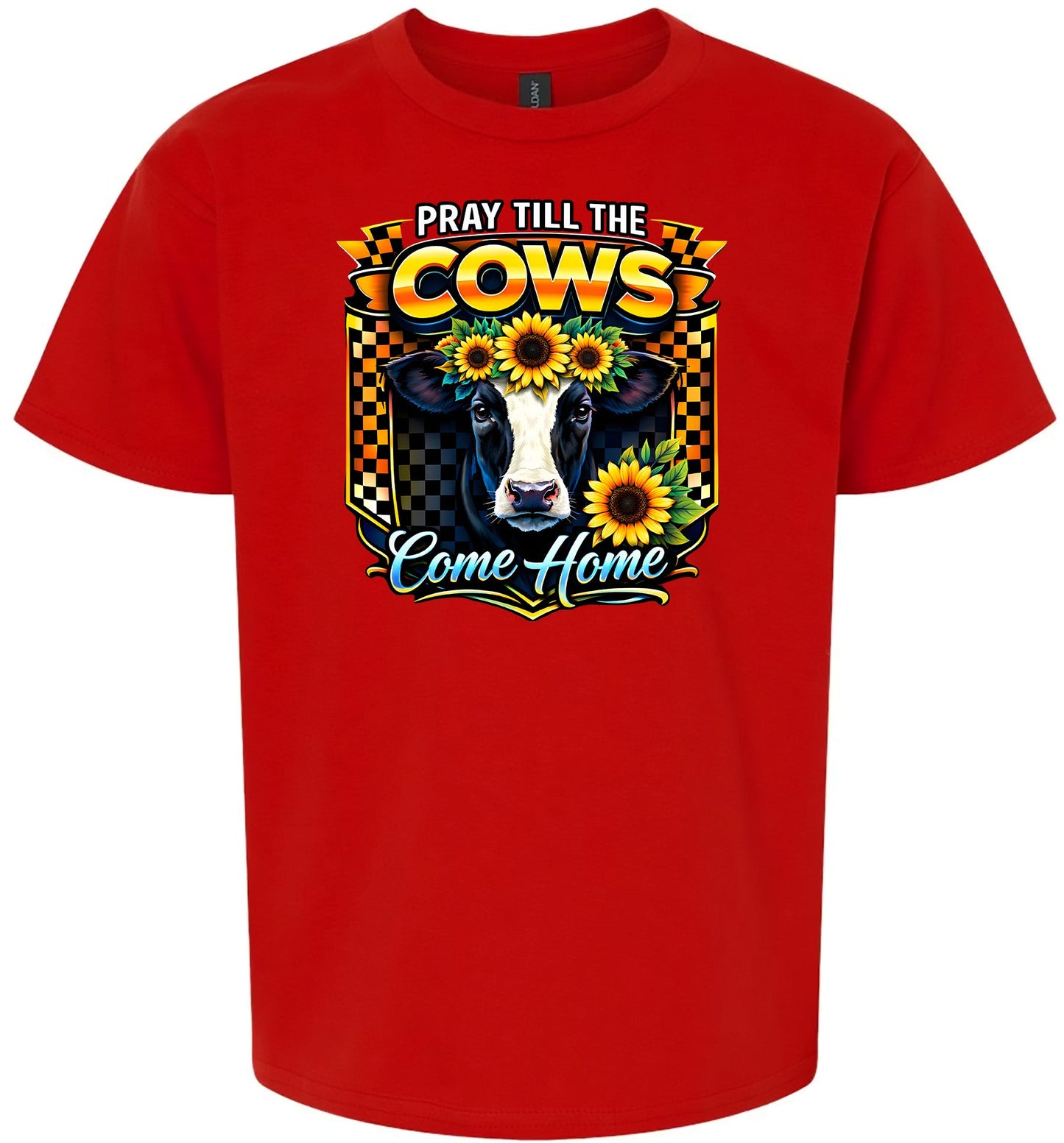 Pray til the Cows Come Home Children's Gildan Soft Shirt