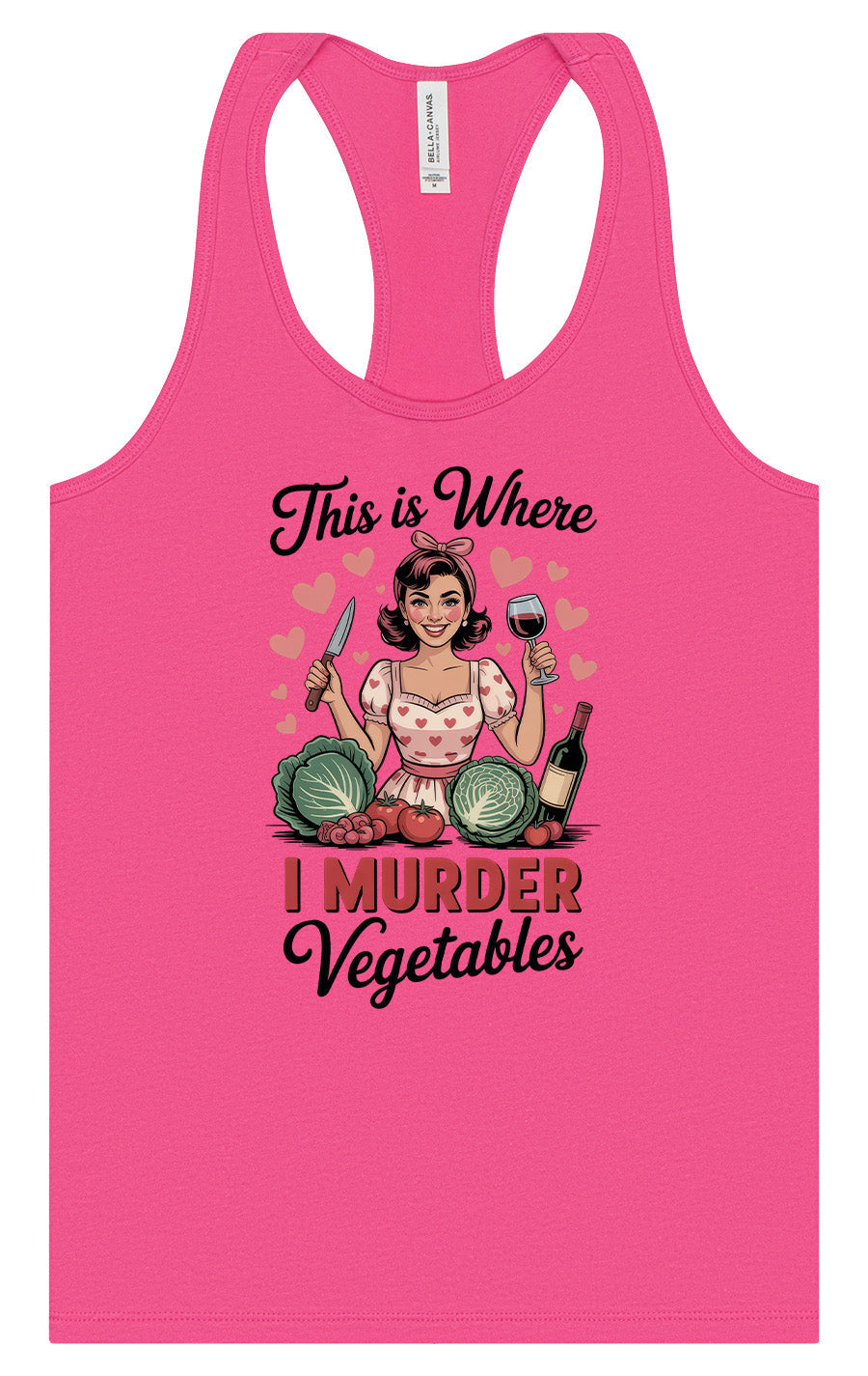 I Murder Vegetables Women's Racerback Tank