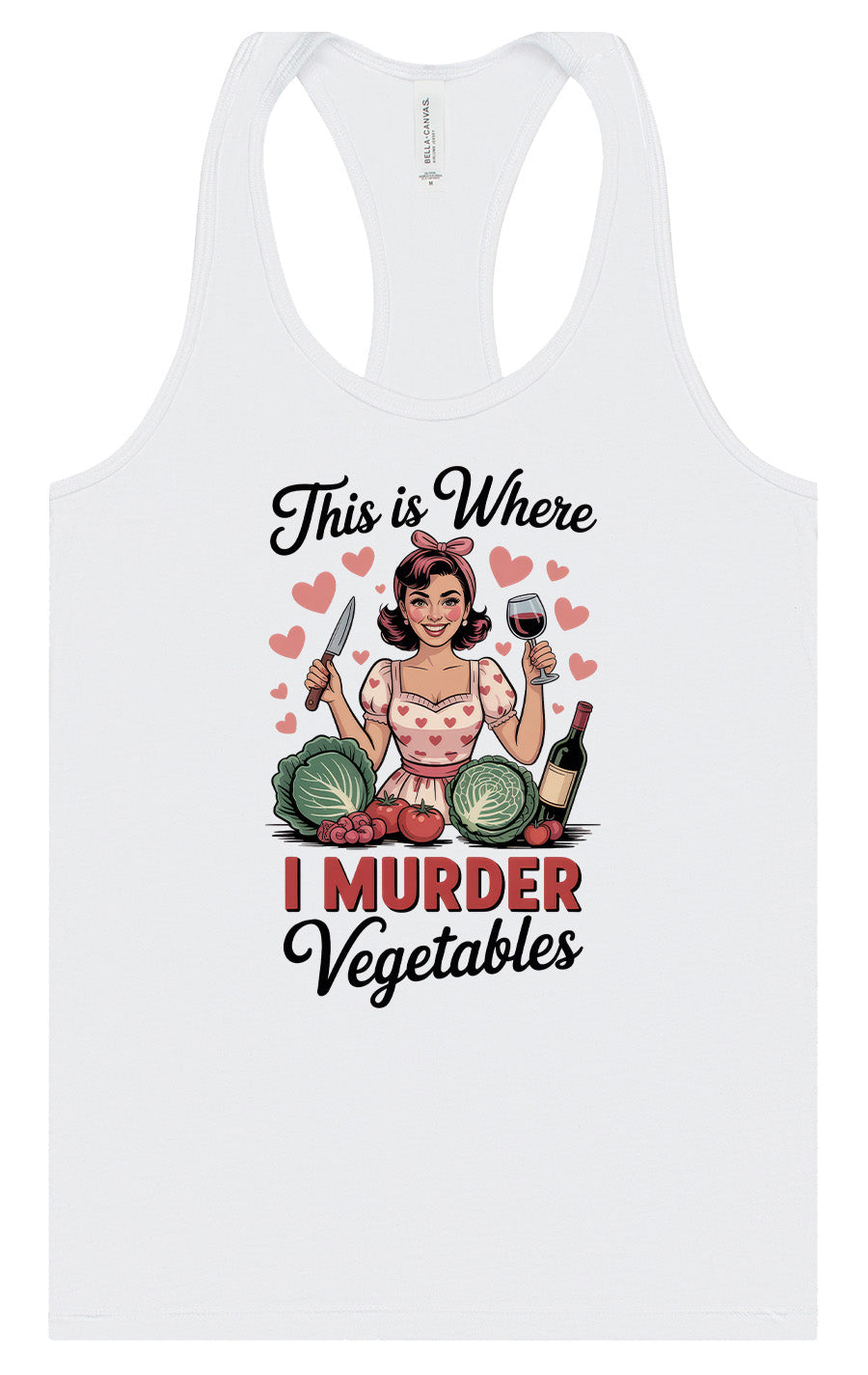 I Murder Vegetables Women's Racerback Tank