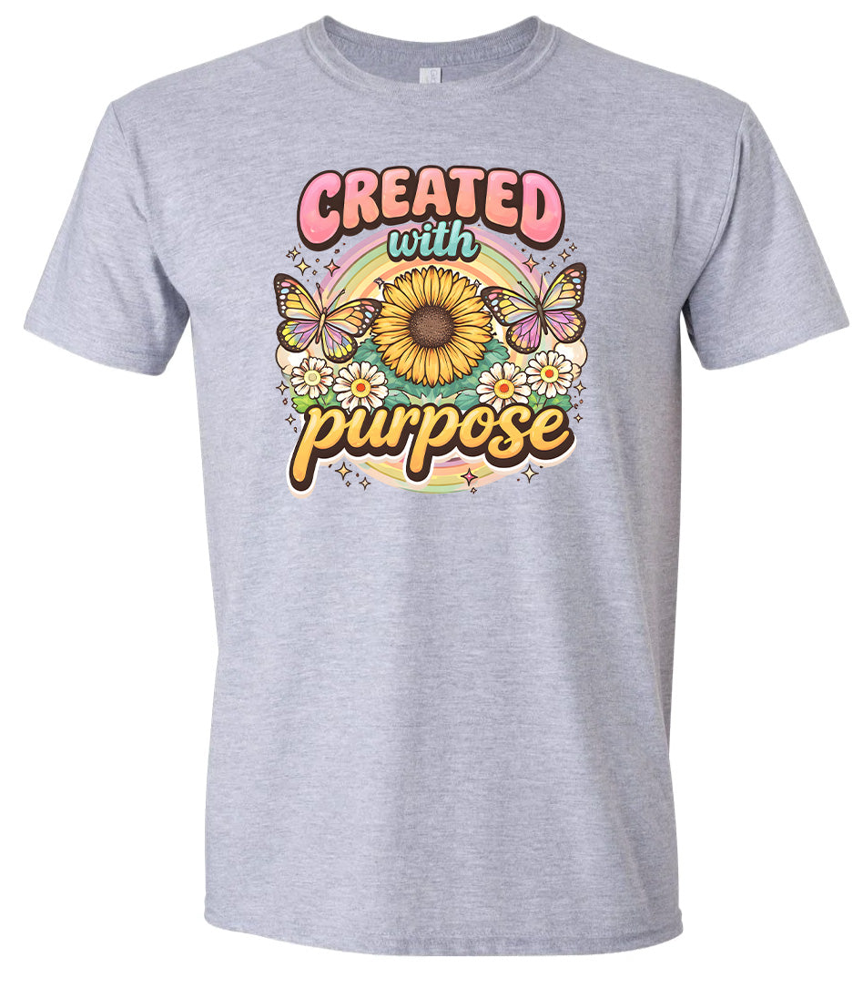Created with Purpose Adult Gildan Soft Shirt