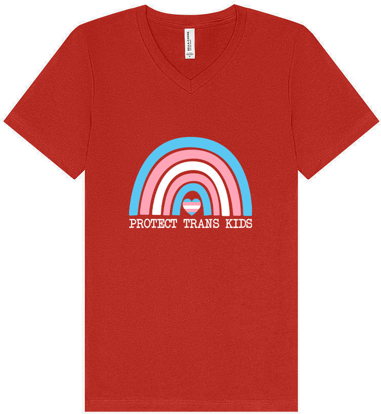 Protect Trans Kids Unisex V-Neck Shirt
