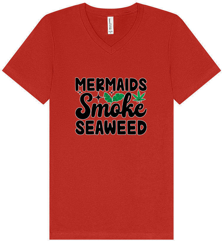 Mermaids Smoke Seaweed Unisex V-Neck Shirt
