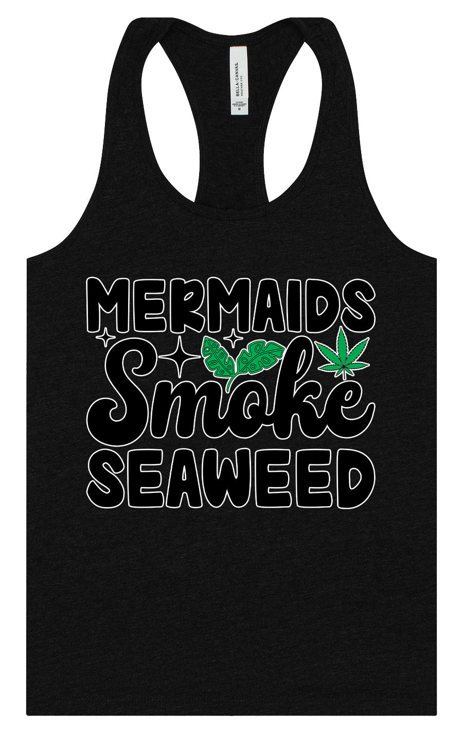 Mermaids Smoke Seaweed Women's Racerback Tank