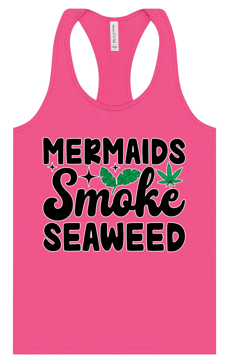 Mermaids Smoke Seaweed Women's Racerback Tank