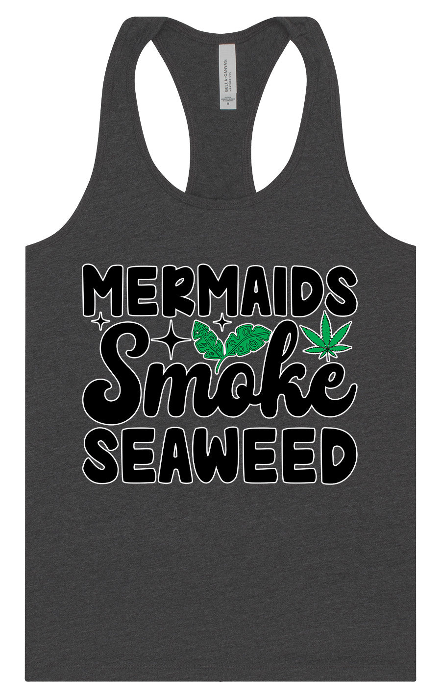 Mermaids Smoke Seaweed Women's Racerback Tank