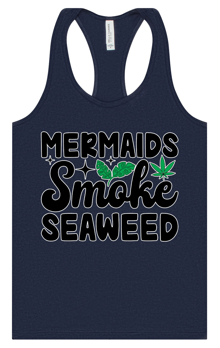 Mermaids Smoke Seaweed Women's Racerback Tank