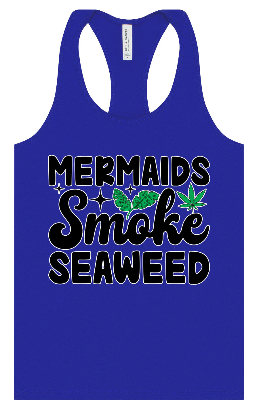 Mermaids Smoke Seaweed Women's Racerback Tank