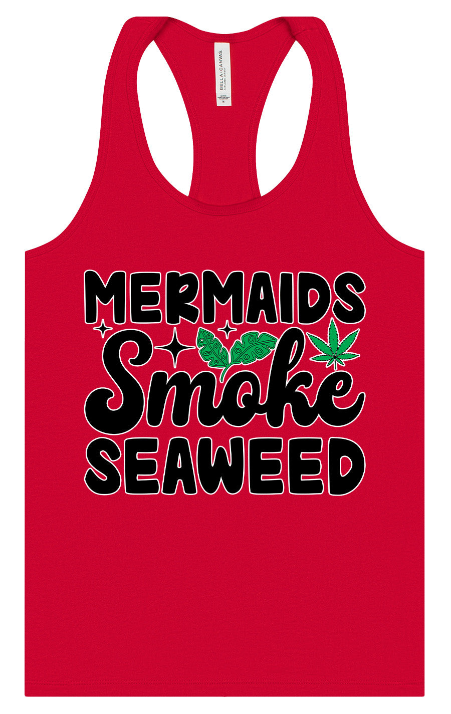 Mermaids Smoke Seaweed Women's Racerback Tank