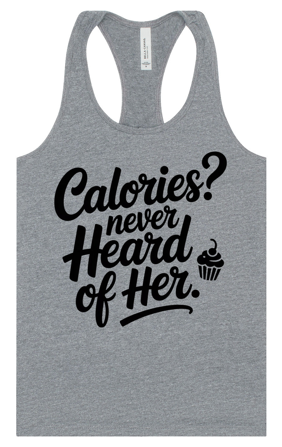 Calories Never Heard of Her Women's Racerback Tank