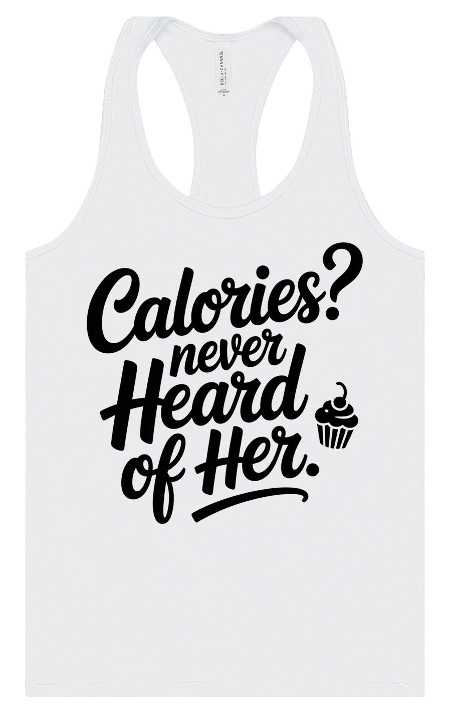 Calories Never Heard of Her Women's Racerback Tank