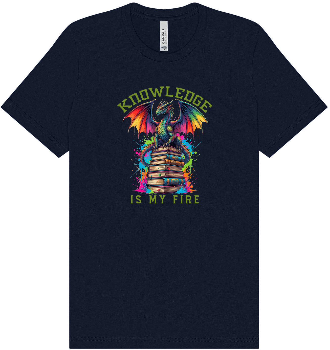 Knowledge is My Fire Adult Bella Canvas Shirt