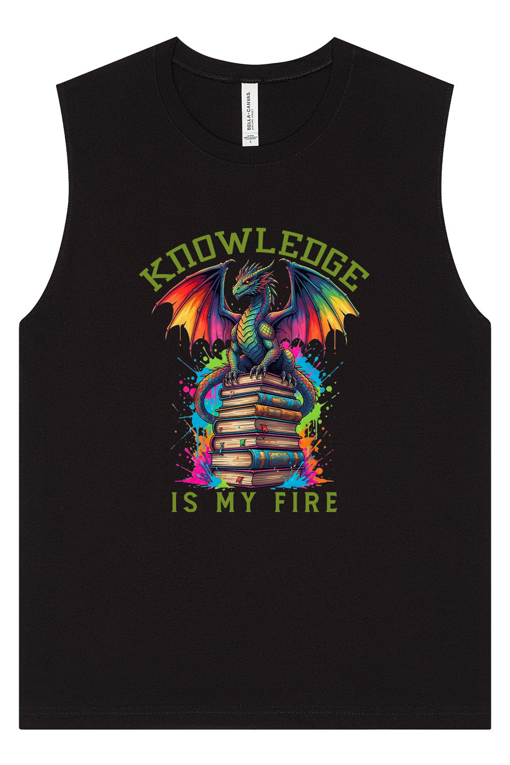 Knowledge is My Fire Muscle Tank