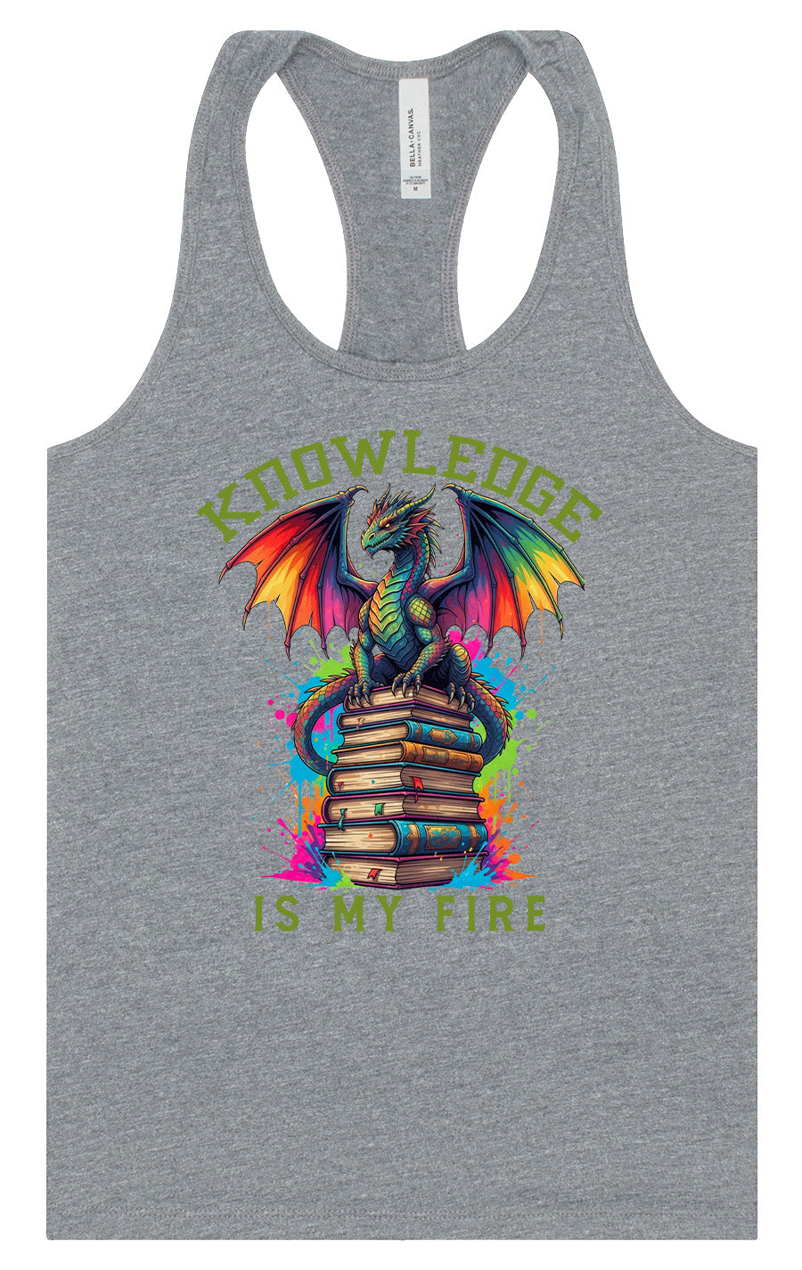 Knowledge is My Fire Women's Racerback Tank