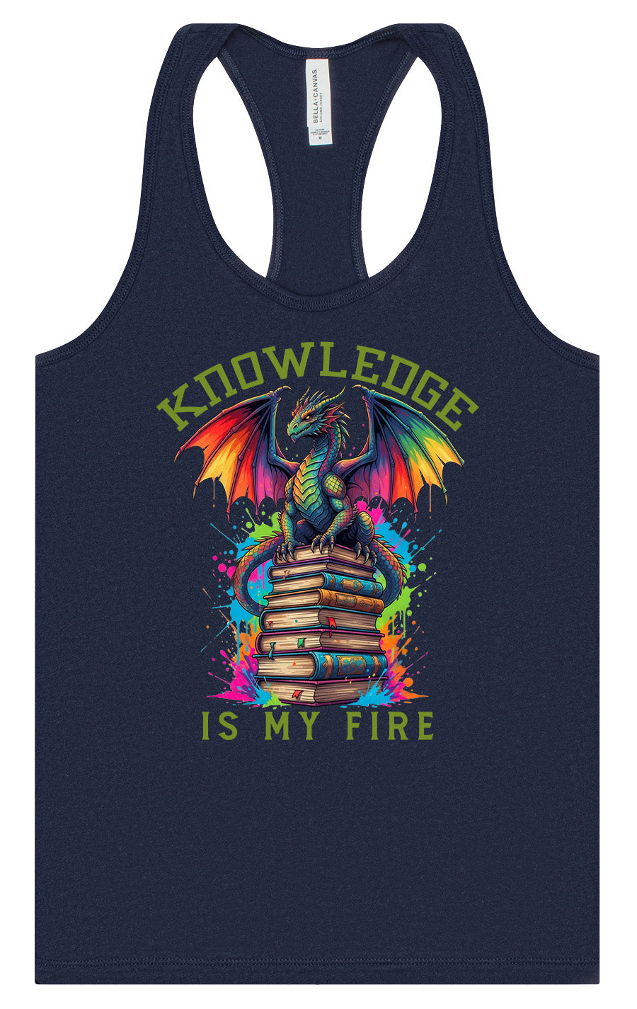 Knowledge is My Fire Women's Racerback Tank
