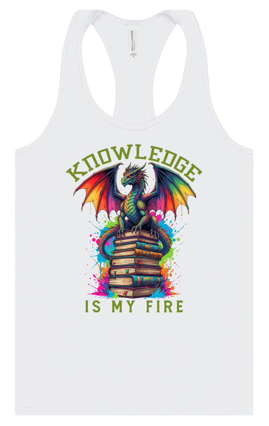Knowledge is My Fire Women's Racerback Tank