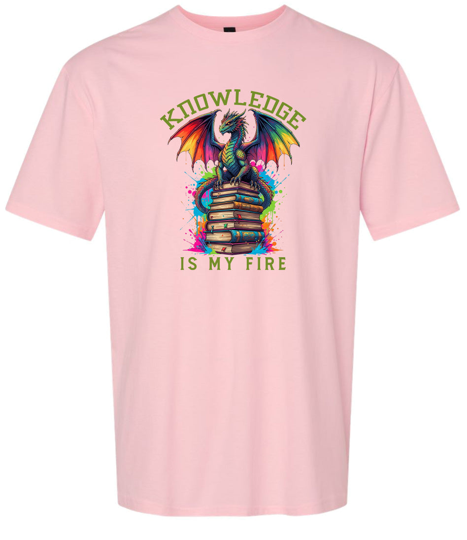 Knowledge is My Fire Adult Gildan Soft Shirt
