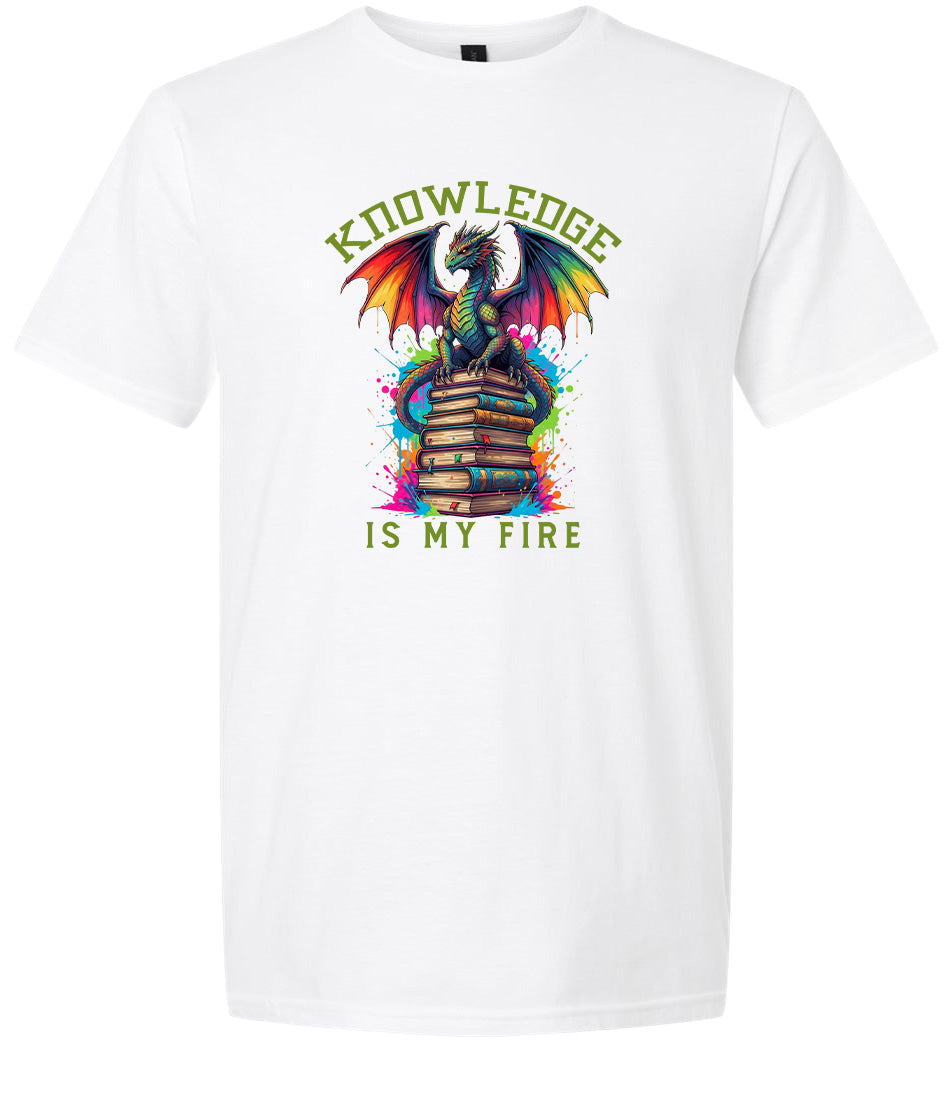 Knowledge is My Fire Adult Gildan Soft Shirt