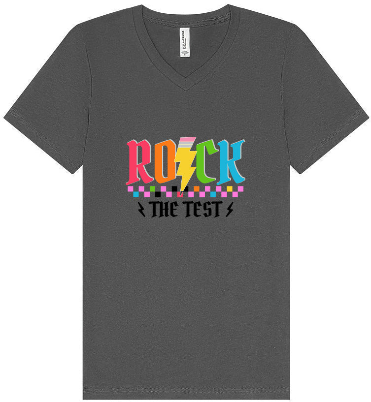 Rock the Test Unisex V-Neck Shirt