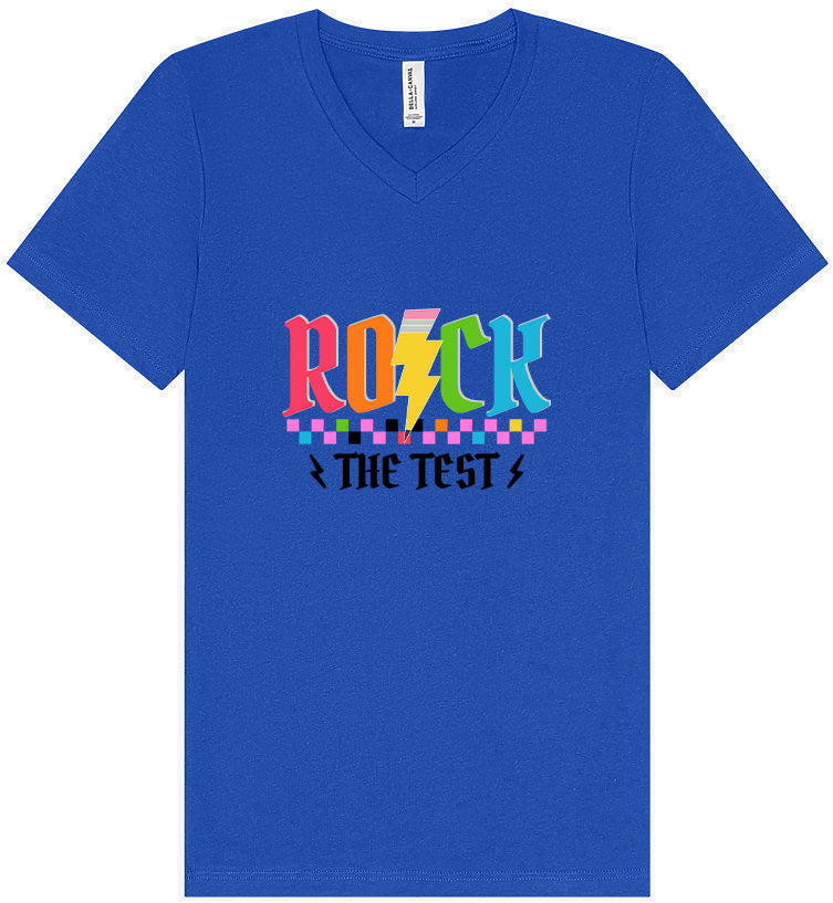 Rock the Test Unisex V-Neck Shirt