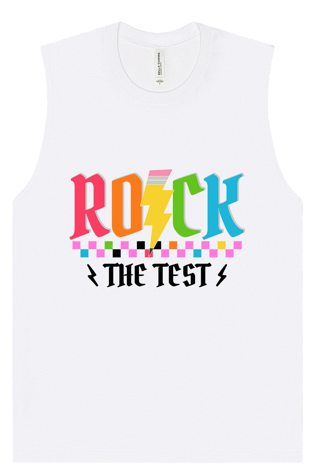 Rock the Test Muscle Tank