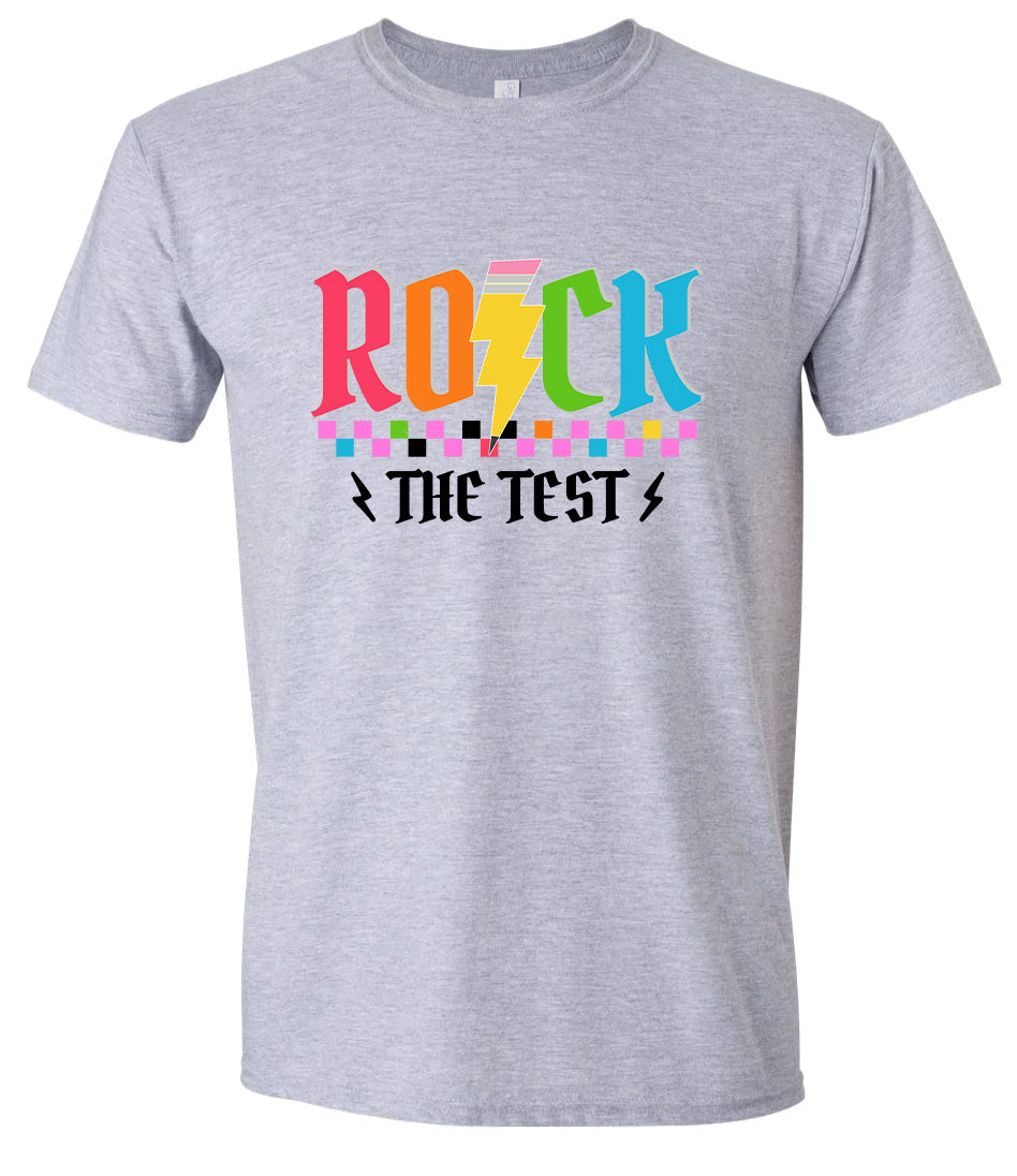 Rock the Test Adult Gildan Soft Shirt