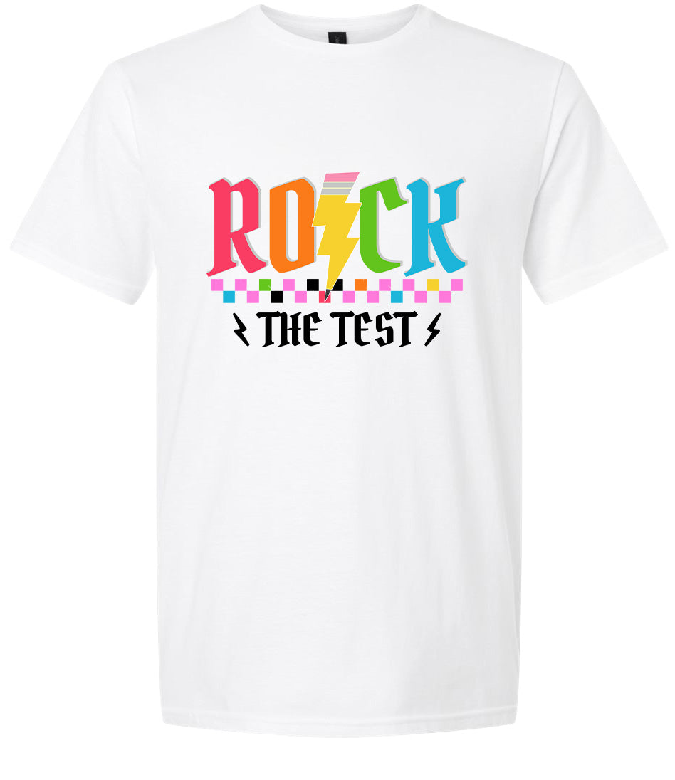 Rock the Test Adult Gildan Soft Shirt
