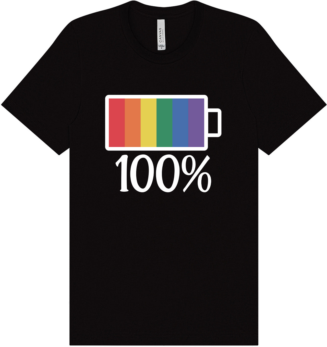Pride Battery Charged Adult Bella Canvas Shirt