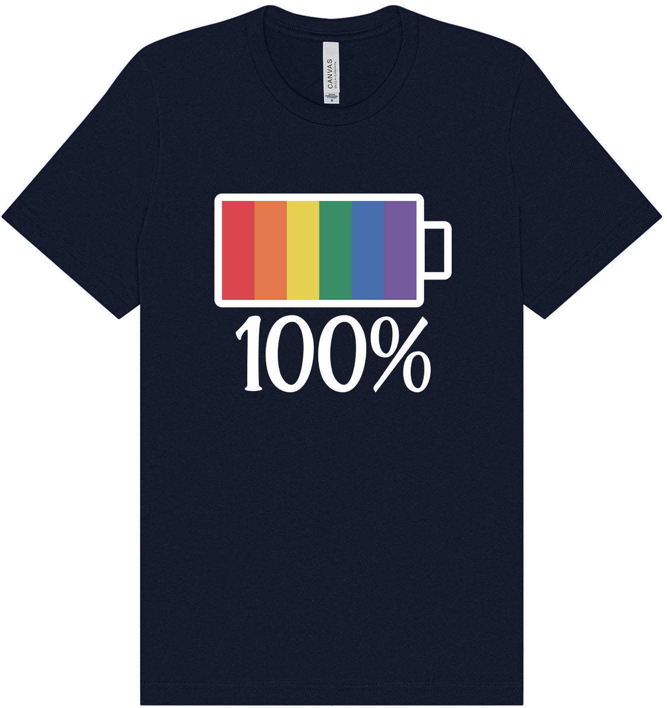 Pride Battery Charged Adult Bella Canvas Shirt