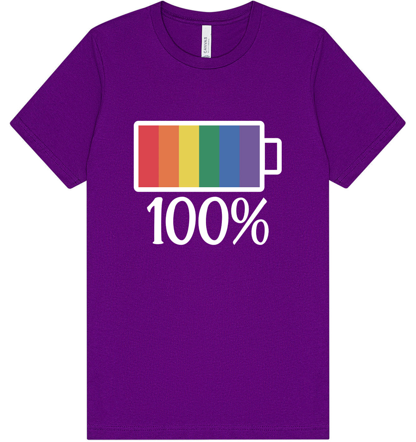 Pride Battery Charged Adult Bella Canvas Shirt