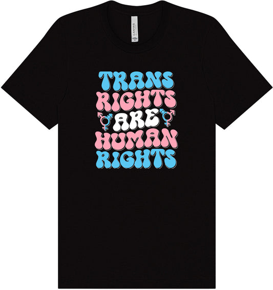 Trans Rights are Human Rights Adult Bella Canvas Shirt