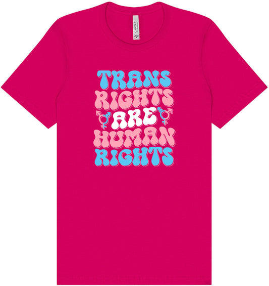 Trans Rights are Human Rights Adult Bella Canvas Shirt