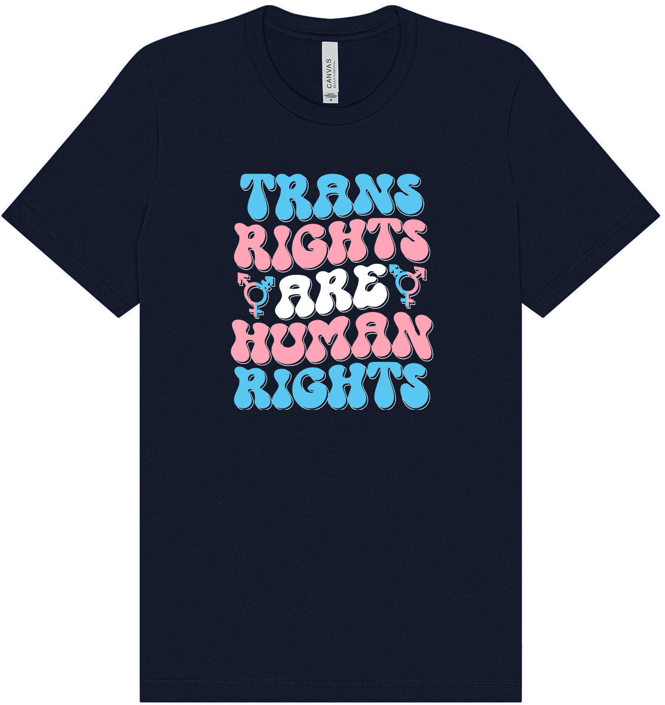 Trans Rights are Human Rights Adult Bella Canvas Shirt