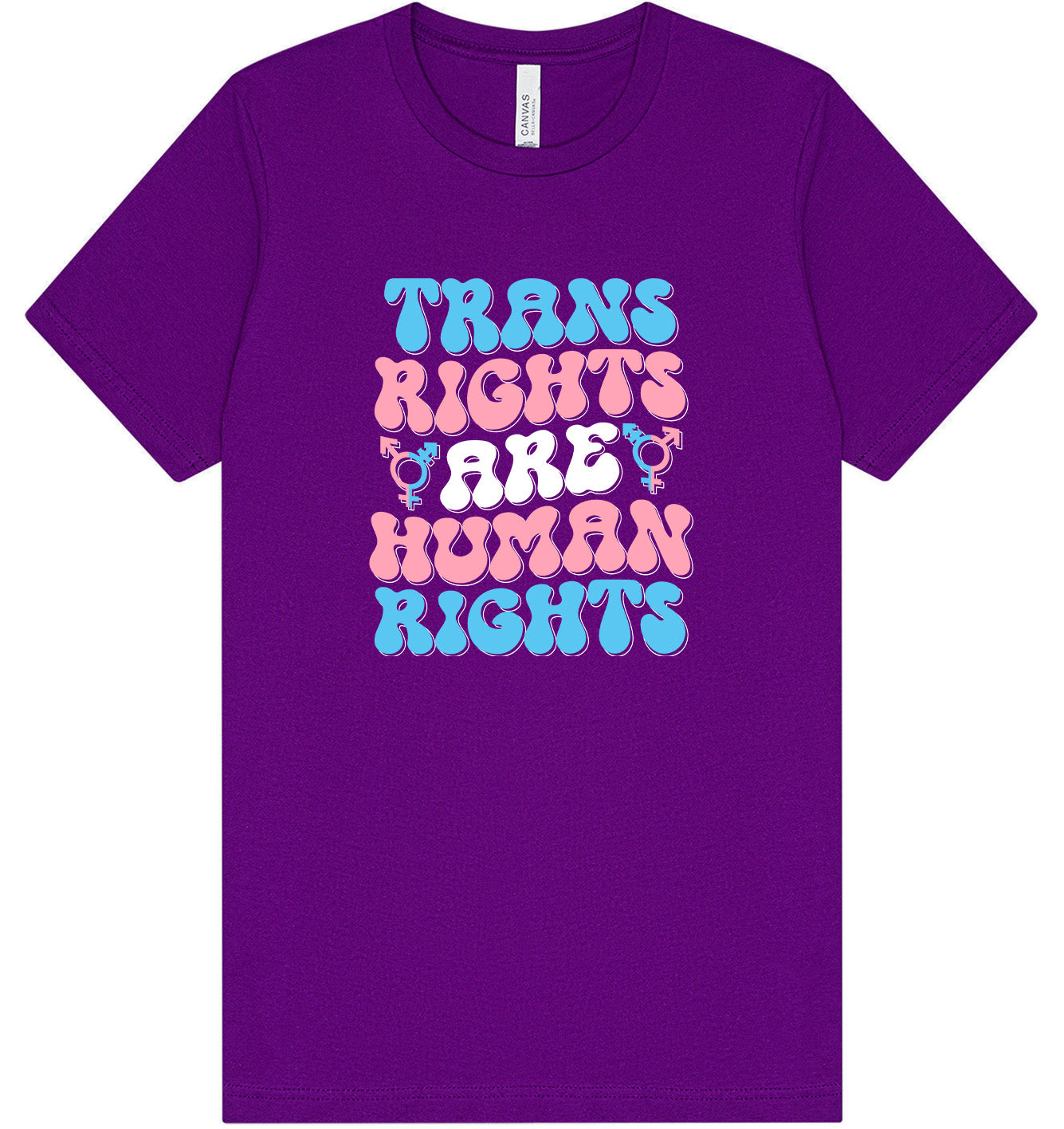 Trans Rights are Human Rights Adult Bella Canvas Shirt