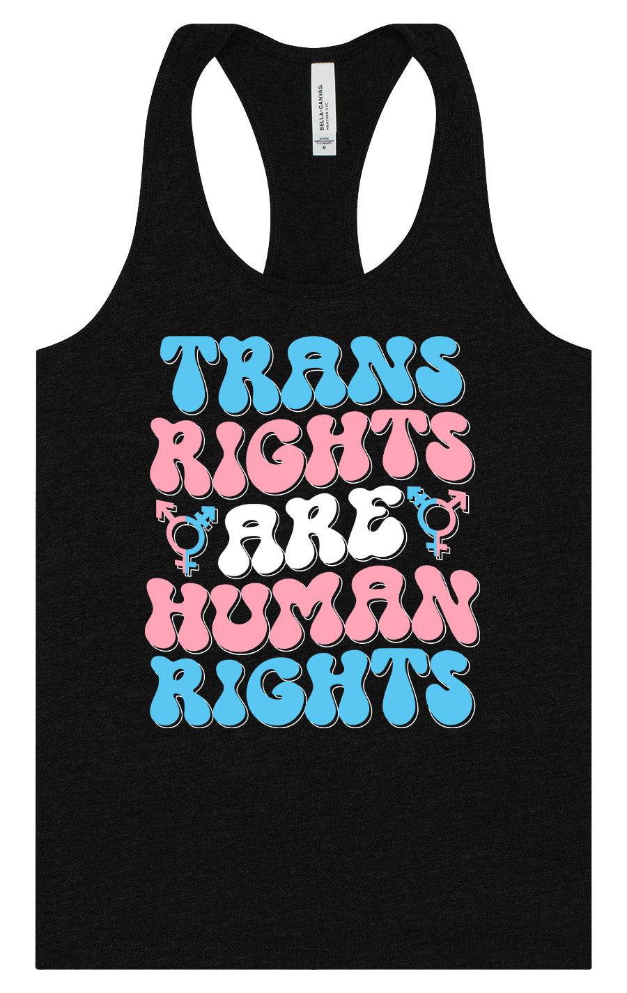 Trans Rights are Human Rights Women's Racerback Tank