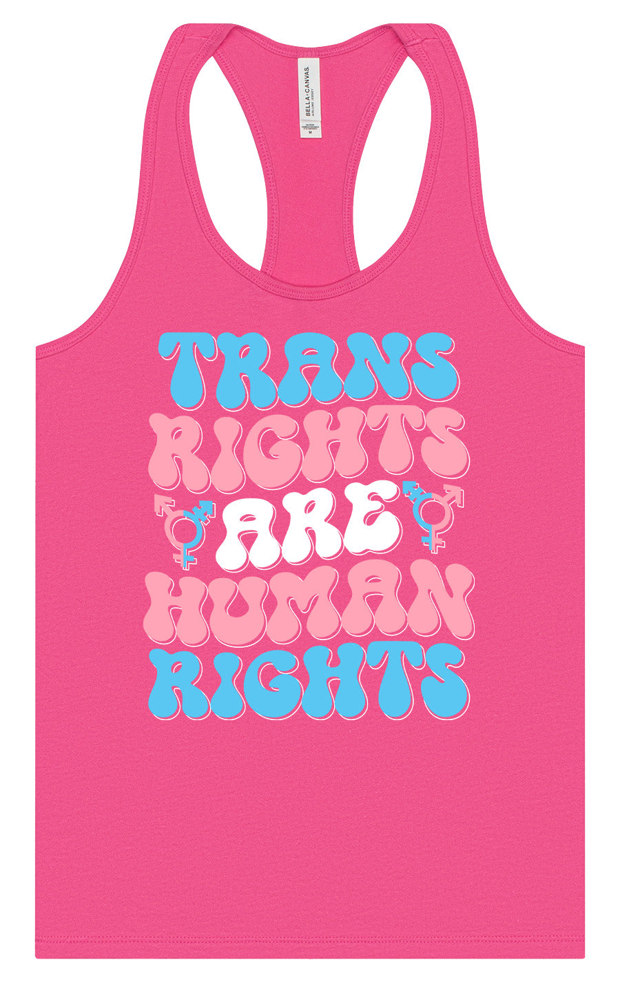 Trans Rights are Human Rights Women's Racerback Tank