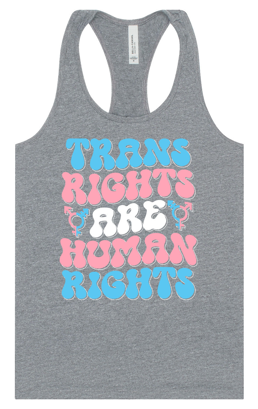 Trans Rights are Human Rights Women's Racerback Tank