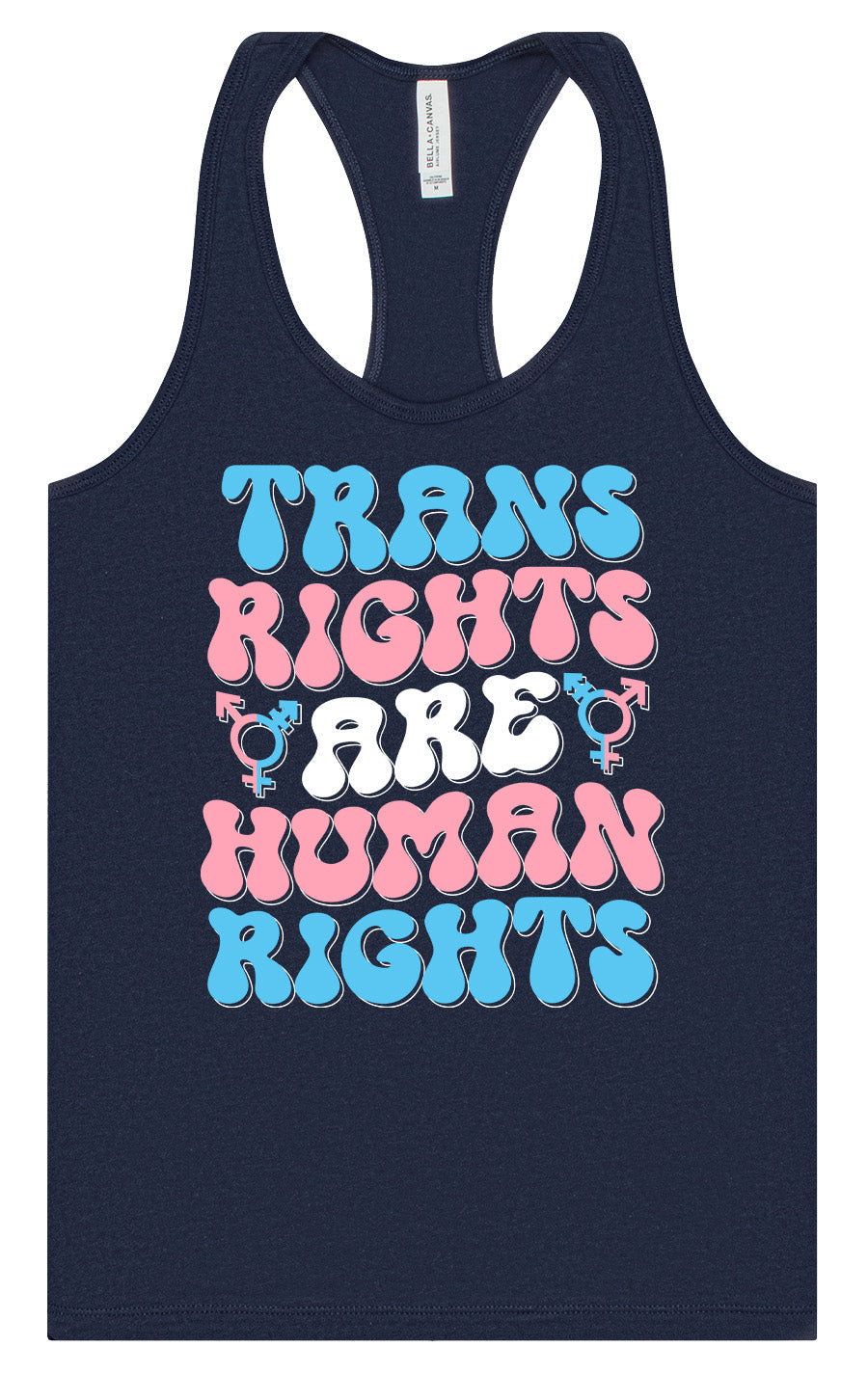 Trans Rights are Human Rights Women's Racerback Tank