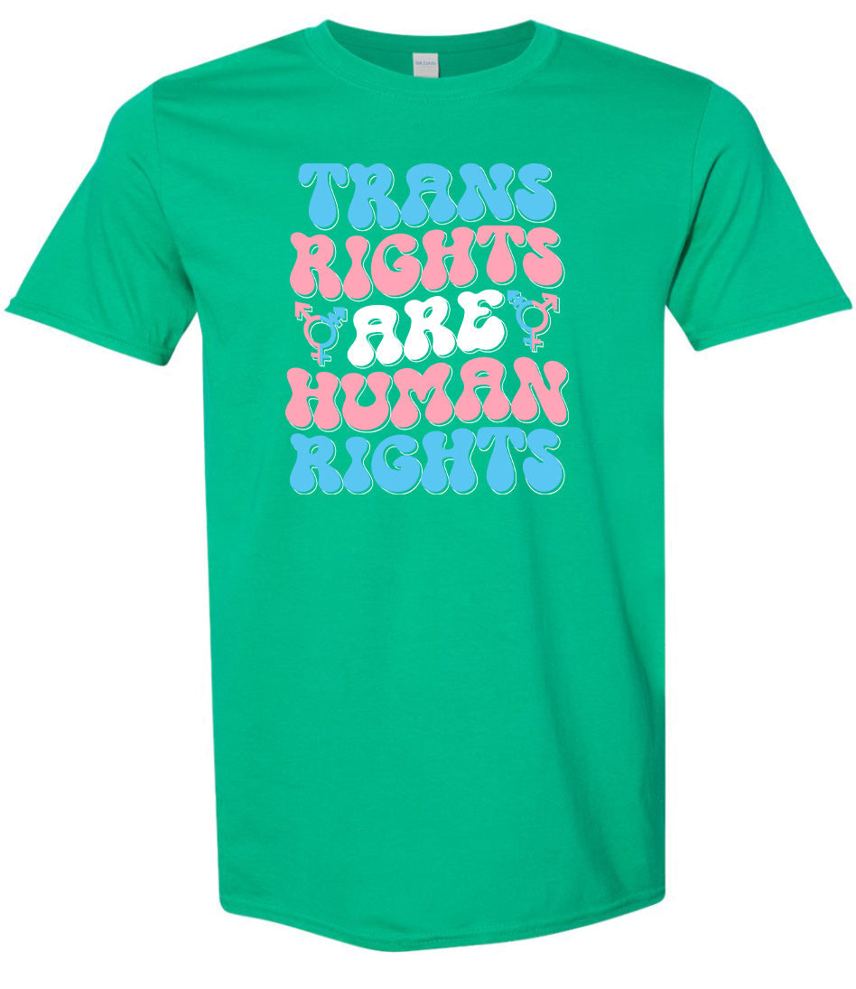 Trans Rights are Human Rights Adult Gildan Soft Shirt