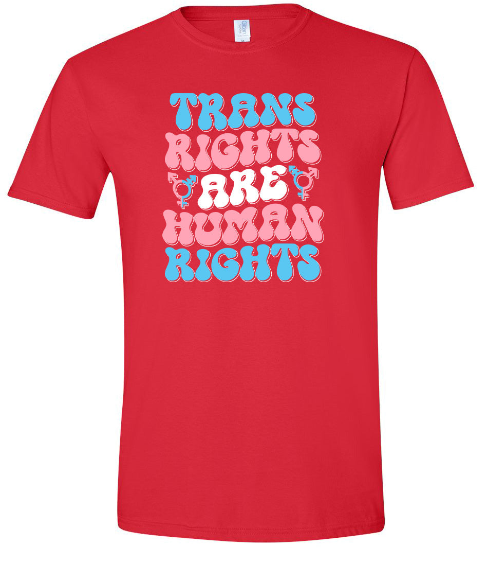 Trans Rights are Human Rights Adult Gildan Soft Shirt