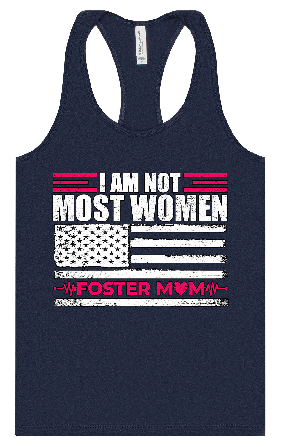 Not Most Women, Foster Mom Women's Racerback Tank