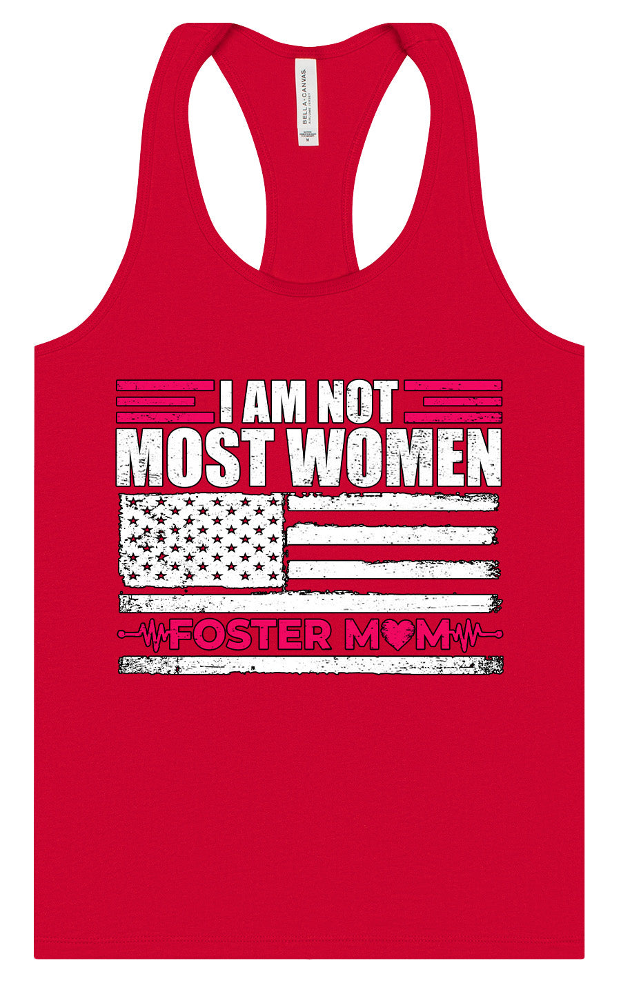 Not Most Women, Foster Mom Women's Racerback Tank