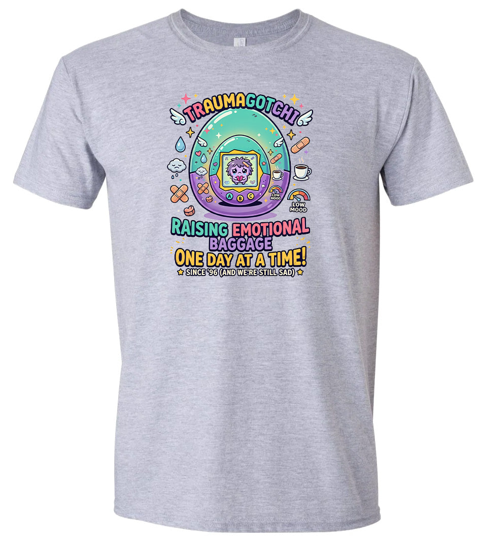 Traumagotchi Adult Gildan Soft Shirt