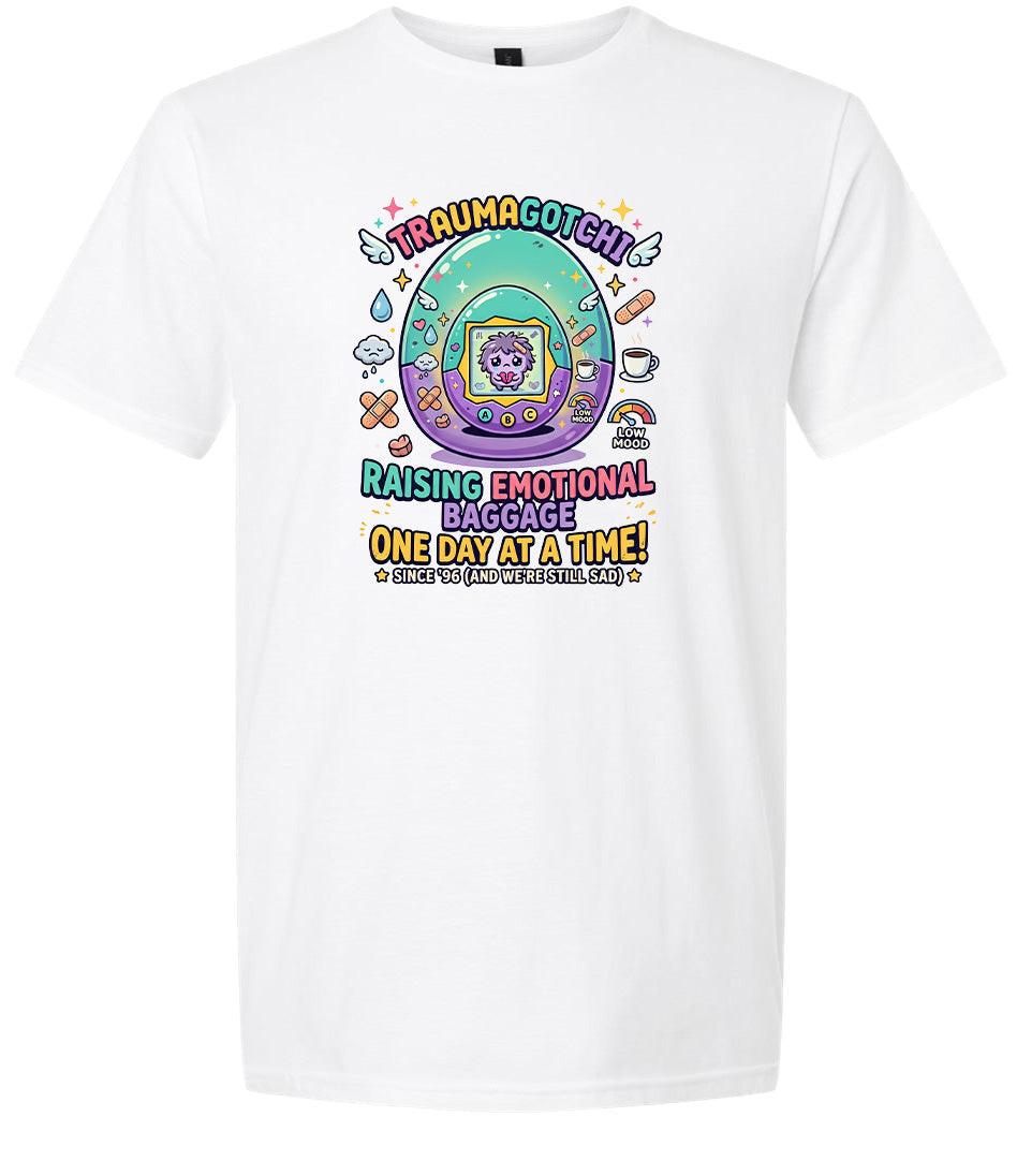 Traumagotchi Adult Gildan Soft Shirt