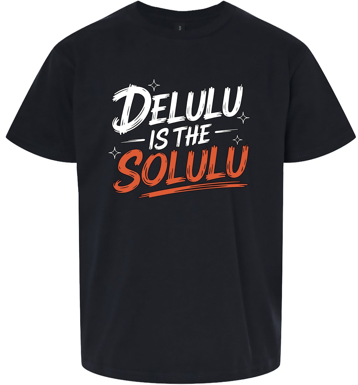 Delulu is the Solulu Children's Gildan Soft Shirt