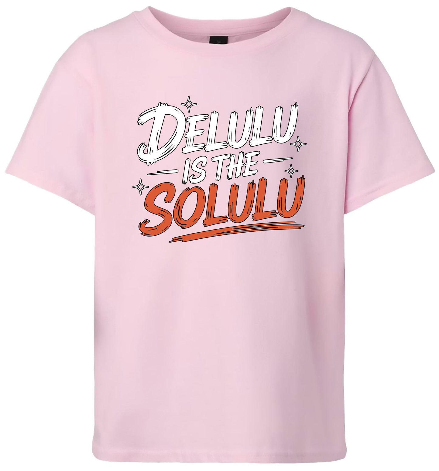 Delulu is the Solulu Children's Gildan Soft Shirt