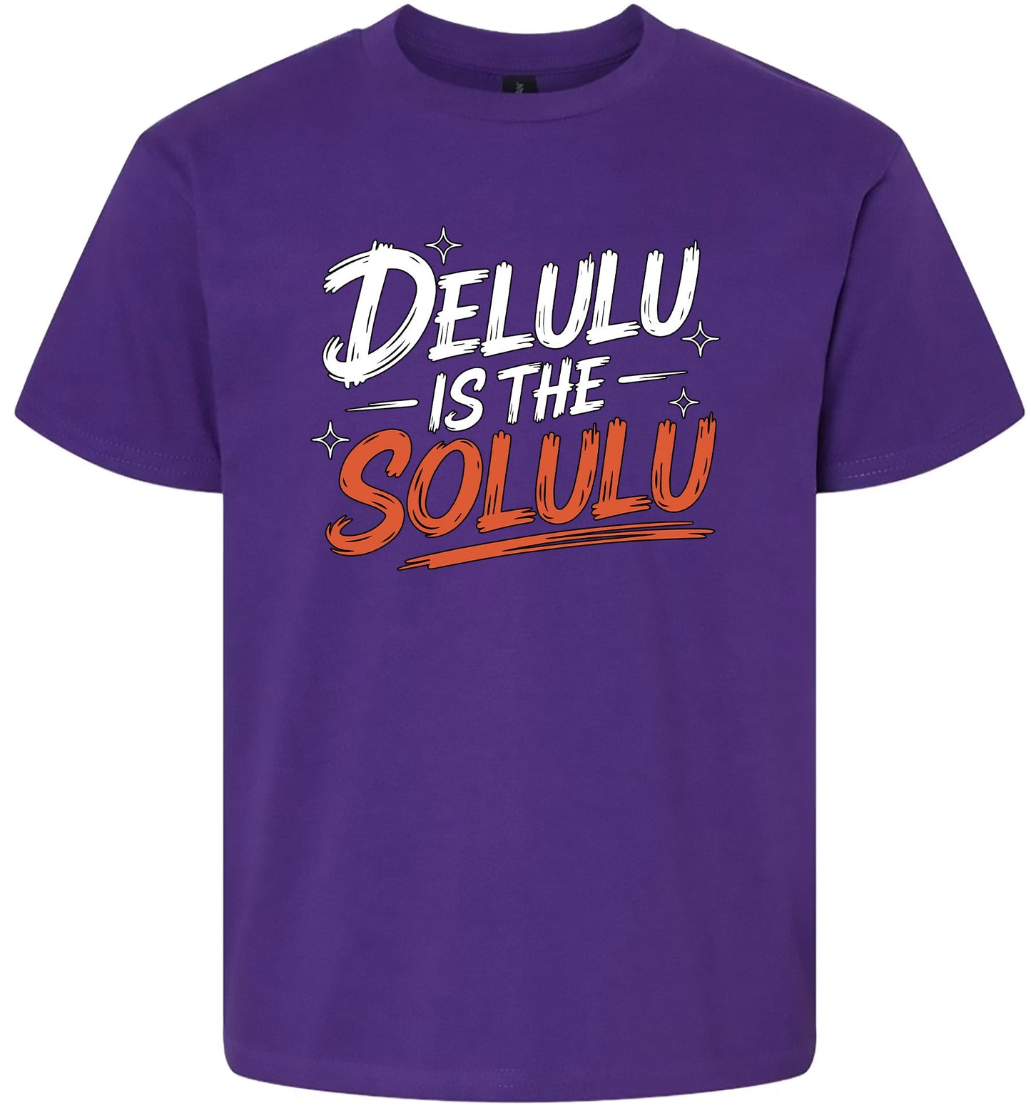 Delulu is the Solulu Children's Gildan Soft Shirt